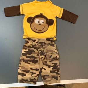 Newborn boy’s monkey outfit